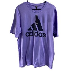 ADIDAS Men's BOS Classic T-shirt Purple&Black Cotton Sz. L-NWT